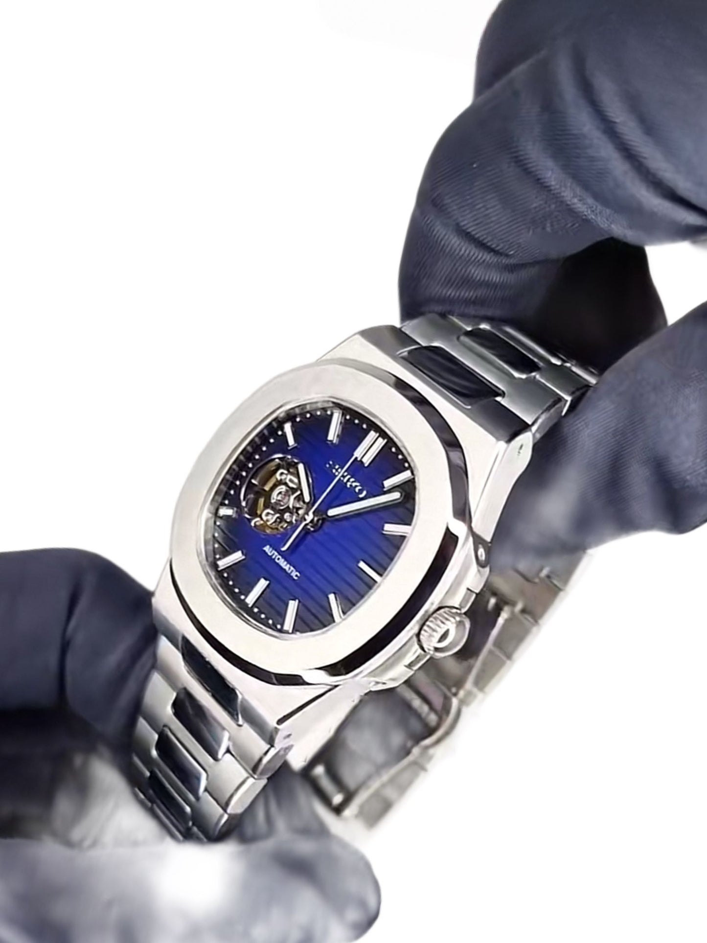 Navy Blue Open Heart